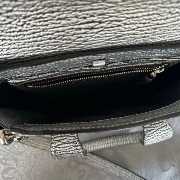 Philip Lim Pashli Mini Leather Satchel Bag Silver - Picture 6 of 8
